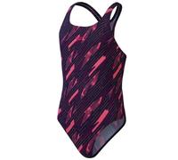 Speedo Hyperboom Allover Medalist Junior Swimsuit - All Sizes - Navy/Pink