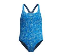Speedo Girls HyperBoom Allover Medalist Swimsuit Swimming Costume Blue Size 13-14 Years