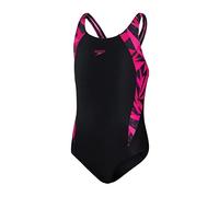 Speedo Girl's Hyperboom Endurance Black Muscleback Swimsuit/Swimming Costume (9-10 Years)