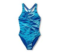 Girls Hyperboom Printed Medalist Swimsuit Blue - 8 Blue 8