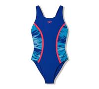 Speedo Girls Hyperboom Splice Muscleback Swimsuit Swimming Costume Navy Size 14 Years