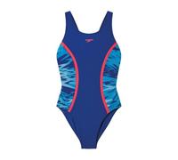 Speedo Girls Hyperboom Splice Muscleback Swimsuit Swimming Costume Navy Size 16 Years
