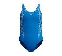Girls Hyperboom Splice Muscleback Swimsuit Blue - 7-8 Lagoon Blue 7-8