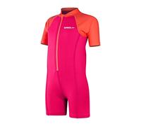 Speedo Infant Girl's Learn to Swim Neoprene Wetsuit| Swimming Lessons | Soft Touch | Neoprene, Cherry Pink/Coral, 9-12 Months