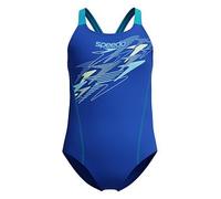 Speedo Girls Medley Logo Medalist One Piece, Blue, Size 13-14 Years Blue
