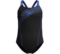Speedo Girls Medley Logo Medalist Swimsuit Swimming Costume Cobalt Pop Size 15-16 Years