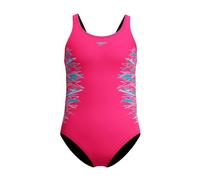 Speedo Girls Placement Muscleback Swimsuit Swimming Costume Margarita Pink/Mayan Blue