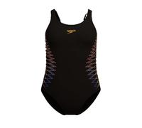 Speedo Girls Placement Muscleback Swimsuit Swimming Costume Orange Size 11-12 Years