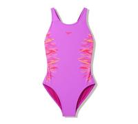Speedo Girls Placement Muscleback Swimsuit Swimming Costume Purple Size 11-12 Years