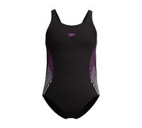 Speedo Girl's Placmement Muscleback Swimsuit, Diva, 164