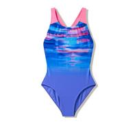 Speedo Girls Print Splashback Swimsuit Swimming Costume Purple Size 15-16 Years