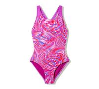 Speedo Girls Print Splashback Swimsuit - Neon Jelly