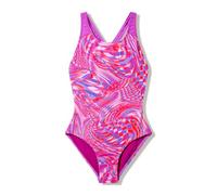 Speedo Girls Print Splashback Swimsuit Swimming Costume Pink Size 9-10 Years