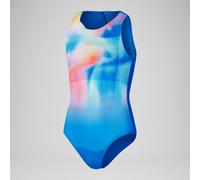 Speedo Girls Printed Hydrasuit Colour: Blue, Size: 13-14 years