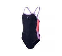 Speedo Girls Swimsuit Dive Thinstrap Navy Swimming Costume Junior 5-6 Years