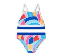 Speedo Girls' Swimsuit Two Piece Bikini Set, Azure Allure, 12