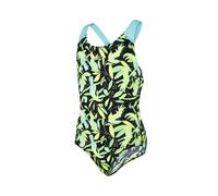 Speedo Girls Toucan Mix All-Over Splashback Size: 24, Colour: Black/Green