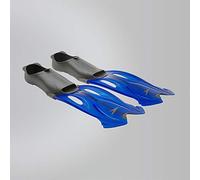 Speedo Glide Mask Snorkel and Fin Set - Grey/Blue, Size 45/46
