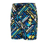 Speedo Glitchwarp Allover 15" WS Swimwear, Children, boys, Swim Briefs, 8-09040D833, True Navy, Bondi Blue, Turquoise, Empire Yellow, White, L