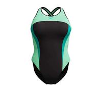 Speedo High Neck Splice Cross Back Swimsuit