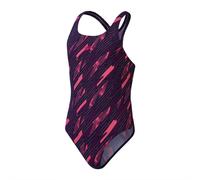 Speedo Hyperboom Allover Medalist Junior Swimsuit - All Sizes - Navy/Pink
