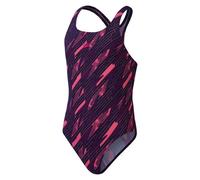 Speedo Hyperboom Allover Medalist Swimsuit Pink 11-12 Years Girls