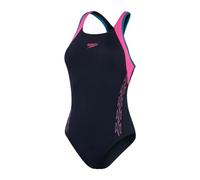 Speedo HYPERBOOM Flyback Swimsuit - True/Orchid Shine - Size 32, Blue