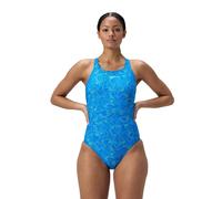 Speedo Hyperboom Medalist Allover Print Swimsuit - Blue