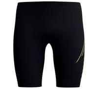 Speedo Men's Hyperboom Placement Jamer, Swim Training, FitneS, Chlorine Resistant, Hyper Yelow/Cobalt/Emerald, 3434
