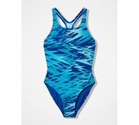 Speedo Hyperboom Print Medallist Swimsuit (4-16 Yrs) Blue