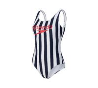 Speedo Ice Cream U-Back Navy/White Womens Swimsuit - Size 16 UK