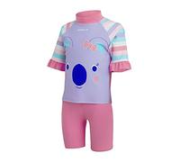 Speedo Infant Girl's Koko Koala Swimming Costume Top & Shorts Set, Galinda/Hard Candy/Powder Blush/Marine Blue/Beautiful Blue, 6-9 Months