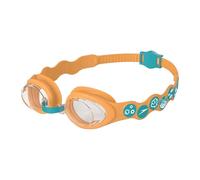Speedo Unisex-Youth Sea Squad Spot Swimming Goggles | Learn to Swim | Adjustable Strap | Comfort, Aquarium/Aanadi Orange/Clear, One Size