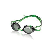 Speedo Jr. Vanquisher 2.0 Anti-Fog Swim Swimming Competition Goggle, Black/Green