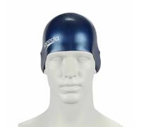 Speedo Swimming Cap - Plain Moulded Silicone Junior - Dry Hair - Blue - One Size