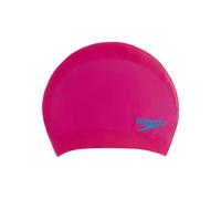 Speedo Unisex-Youth Long Hair Cap | Swim Cap | Snag Free | Easy-On Training Equipment, Begonia Pink/Lapis Blue, One Size