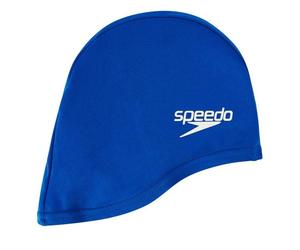 Speedo Junior Polyester Swim Cap - Blue