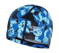 Speedo Junior Printed Pace Cap - Black/ Ercurial Blue/ Beautiful Blue/ White