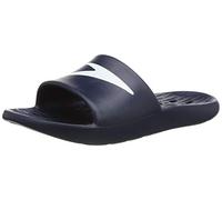 Speedo Junior Slides | Pool Sliders | Kids Footwear, Logo Navy, 11 UK Child