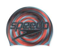 Speedo Junior Slogan Print Cap - Black/Picton Blue/Mermaid Red