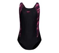 Speedo Kids HB Splice MB Swimsuit Black/Pink 13 Years