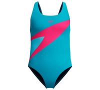 Speedo - Kid's Hyperboom Butterfly Back One Piece - Swimsuit size 24, turquoise