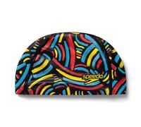 Speedo Kids Junior Pace Cap Black/Red/Yellow One Size