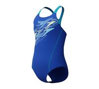 Speedo Girls Swimsuit Medley Logo Medalist Blue/Turquoise Age 7-8 Size 26