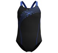 Speedo Girls Medley Logo Medalist Swimsuit Swimming Costume Cobalt Pop Size 7-8 Years