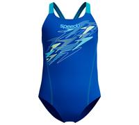 Speedo Girls Medley Logo Medalist One Piece, Blue, Size 7-8 Years Blue