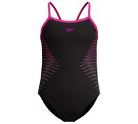 Speedo - Kid's Plastisol Placement Thinstrap Muscleback - Swimsuit size 24, black