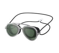 Speedo Kids Unisex Sunny G Mariner Mirrored Swimming Goggles, Silver/Emerald/Silver Mirror, One Size