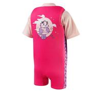Speedo Learn To Swim Character Printed Floatsuit Pink Pastel Lilac Beige Kids - 4-5