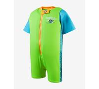 Speedo Learn To Swim Character Printed Floatsuit Light Green Blue Yellow Kids - 5-6